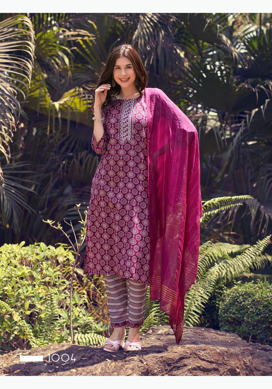 Sunrise Vol 1 By Vaniska Straight Cut Printed Kurti With Bottom Dupatta Wholesalers In Delhi